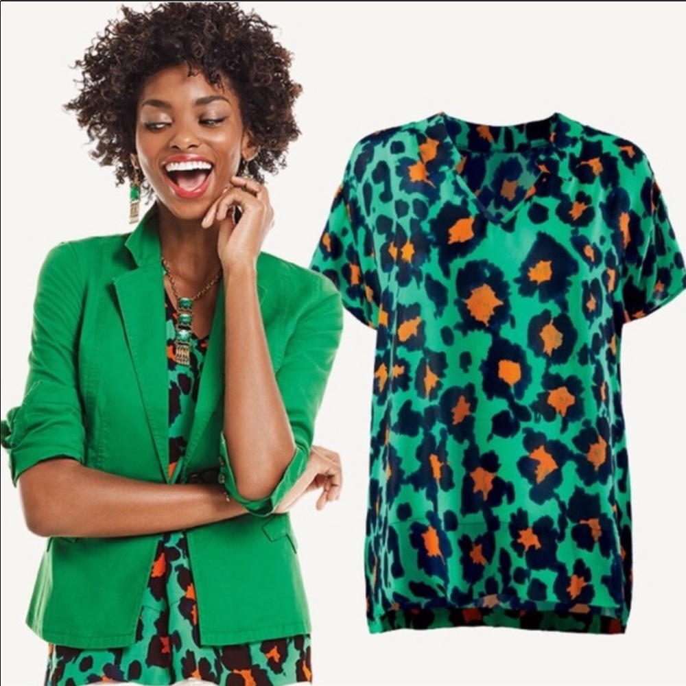 Cabi Rita Animal Print Blouse 5023